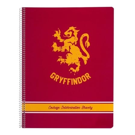 CUADERNO ERIK CTPPMA40006 HARRY POTTER GRYFFINDOR - 80 PAGINAS A4 - 90G - PAUTADO - MICROPERFORADO - TAPA POLIPROPILENO