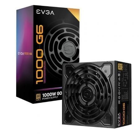 FUENTE DE ALIMENTACION EVGA 1000 G6 SUPERNOVA/ 1000W/ VENTILADOR 13.5CM/ 80 PLUS GOLD