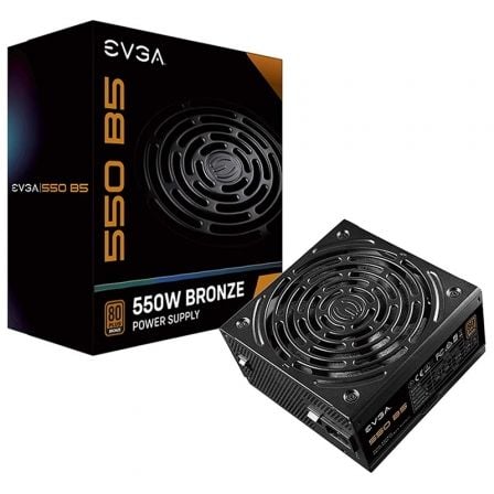 FUENTE DE ALIMENTACION EVGA 550 B5/ 550W/ VENTILADOR 13.5CM/ 80 PLUS BRONZE