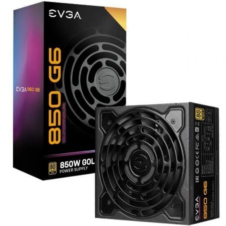 FUENTE DE ALIMENTACION EVGA 850 G6 SUPERNOVA/ 850W/ VENTILADOR 13.5CM/ 80 PLUS GOLD