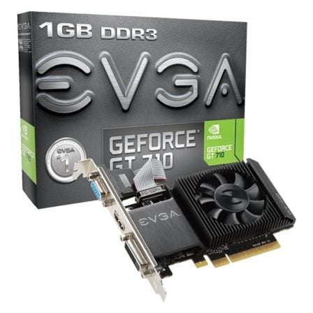 TARJETA GRAFICA EVGA GEFORCE GT 710/ 1GB DDR3/ PERFIL BAJO