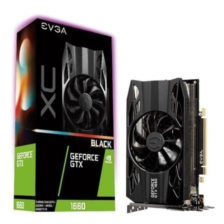 TARJETA GRAFICA EVGA GEFORCE GTX 1660 XC BLACK GAMING/ 6GB GDDR5