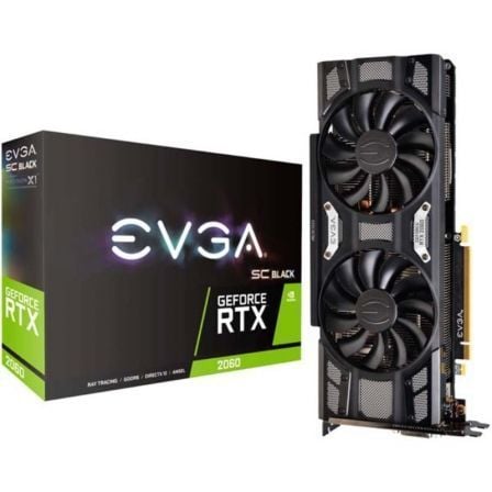 TARJETA GRAFICA EVGA GEFORCE RTX 2060 SC BLACK GAMING/ 6GB GDDR6