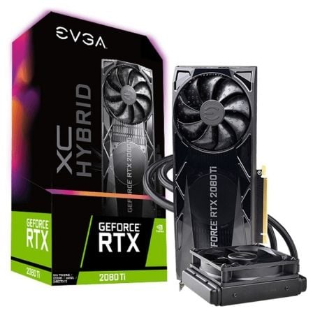 TARJETA GRAFICA EVGA GEFORCE RTX 2080 TI XC HYBRID GAMING - 11GB GDDR6 - 1635 MHZ - PCI 3.0 - HDMI - 3*DISPLAYPORT - USB TIPO-C