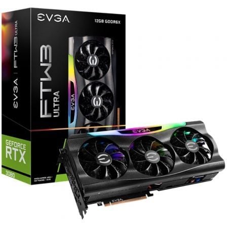 TARJETA GRAFICA EVGA GEFORCE RTX 3080 FTW3 ULTRA GAMING/ 12GB GDDR6X/ LHR