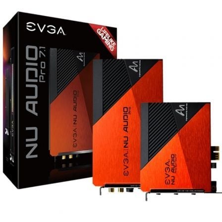 TARJETA DE SONIDO EVGA NU AUDIO 712-P1-AN21-KR - SONIDO 7.1 - ILUMINACION RGB - ENTRADA MICROFONO 3.5MM - ENTRADA LINEA 3.5MM -