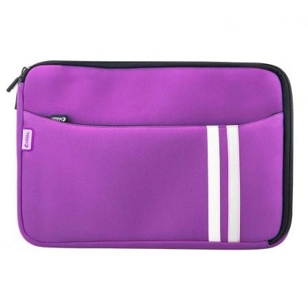 FUNDA E-VITTA SLEEVE PURPLE - PARA PORTATILES HASTA 15.4"-16"/ 39.1-40.6 CM - INTERIOR CON MICROBURBUJAS ACOLCHADAS - BOLSILLO E