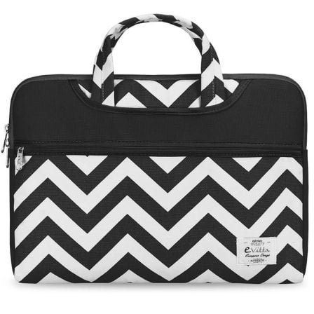 FUNDA E-VITTA CHEVRON PARA PORTATILES HASTA 15.6"/ BLANCO/ NEGRO