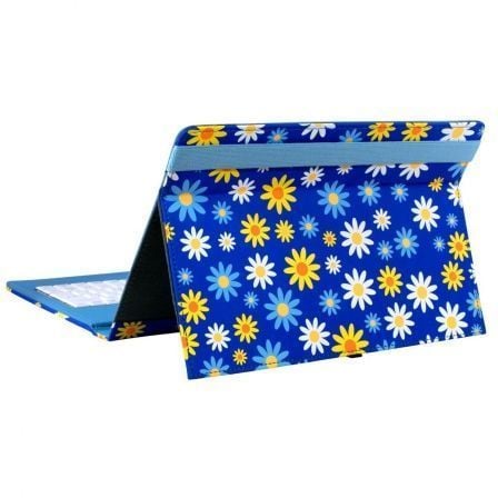 FUNDA CON TECLADO E-VITTA DAISIES PARA TABLETS DE 10.1"