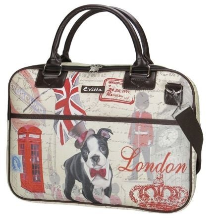 MALETIN E-VITTA TRENDY DOG - PARA PORTATILES 15.4"-16"/39.1-40.64CM - INTERIOR ACOLCHADO Y REFORZADO - BOLSILLO EXTERIOR - CORRE