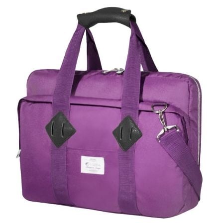 MALETIN E-VITTA MESSENGER PURPLE - PARA PORTATILES HASTA 16"/40.6CM - INTERIOR ACOLCHADO Y REFORZADO - CORREA DE HOMBRO - ADAPTA