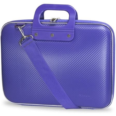 MALETIN E-VITTA BAG CARBON PARA PORTATILES HASTA 13.3"/ RIGIDO/ PURPURA