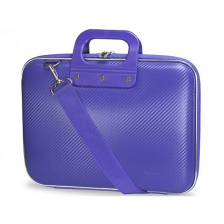 MALETIN E-VITTA BAG CARBON PARA PORTATILES HASTA 15.6"/ RIGIDO/ PURPURA