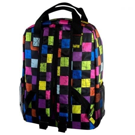 MOCHILA E-VITTA STYLE SQUARES -PARA PORTATILES HASTA 15,4"-16"/39.11-40.64CM - INTERIOR ACOLCHADO - 2 COMPARTIMENTOS/2 BOLSILLOS