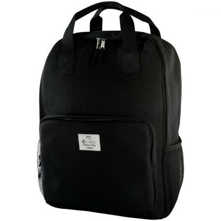 MOCHILA E-VITTA STYLE BLACK - PARA PORTATILES HASTA 15,4"-16"/39.11-40.64CM - INTERIOR ACOLCHADO - 2 COMPARTIMENTOS + 2 BOLSILLO