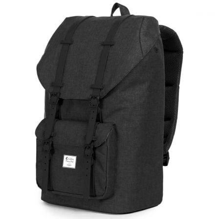 MOCHILA E-VITTA TOURISTER BLACK - PARA PORTATILES HASTA 15,4"-16"/39.11-40.64CM - PANEL TRASERO ACOLCHADO - CIERRE SUPERIOR CON