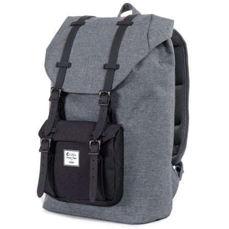 MOCHILA E-VITTA TOURISTER GREY - PARA PORTATILES HASTA 15,4"-16"/39.11-40.64CM - PANEL TRASERO ACOLCHADO - CIERRE SUPERIOR CON C