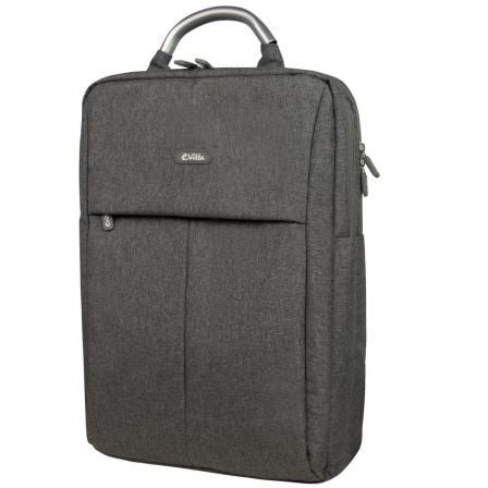 MOCHILA E-VITTA BUSINESS GREY - PARA PORTATILES HASTA 15.4"-16"/39.1-40.64CM - 2 DEPARTAMENTOS INDEPENDIENTES - IMPERMEABLE - CO