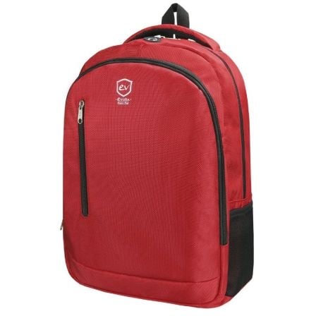 MOCHILA E-VITTA DISCOVERY ROJA - PARA PORTATILES 15.4"-16"/39.1-40.6CM - INTERIOR ACOLCHADO - DOS BOLSILLOS DE MALLA - SALIDA AU