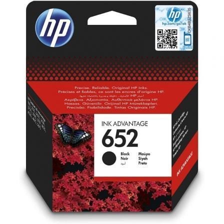 CARTUCHO DE TINTA ORIGINAL HP N652/ NEGRO