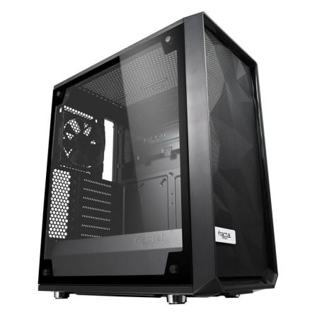 CAJA MINITORRE FRACTAL DESIGN MESHIFY C TEMPERED GLASS BLACK - 2*USB 3.0 - AUDIO E/S - VGA MAX 315MM - LATERAL CRISTAL TEMPLADO