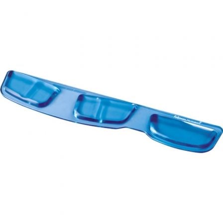 REPOSAMUNECAS DE GEL CRISTAL FELLOWES 9183101 PARA TECLADO AZUL - PROTECCION ANTI-BACTERIAS - ERGONOMICO