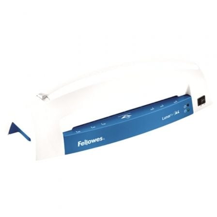 PLASTIFICADORA FELLOWES LUNAR+ A4 AZUL - 2 RODILLOS - CALENTAMIENTO 4 MINUTOS - SISTEMA ANTI-ATASCO - GROSOR MAXIMO FUNDAS HASTA