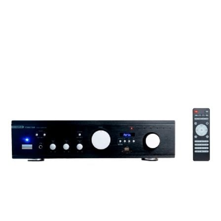 AMPLIFICADOR ESTEREO HIFI FONESTAR AS-162RUB - 60+60W RMS - BT -  ENTRADAS 2*HDMI/PHONO/DVD/AUX/2*RCA - RADIO FM - MANDO A DISTA