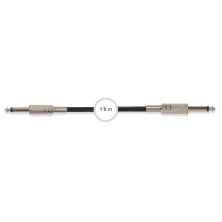 CABLE DE AUDIO FONESTAR AA-73 - CONECTORES JACK 6.3MM MONO MACHO - 1.8M