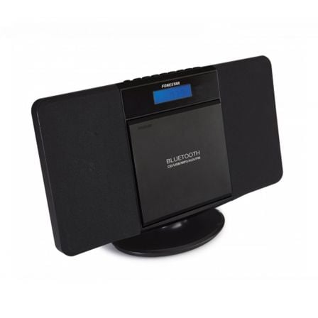 MICROCADENA FONESTAR FLAT-N NEGRA - BT - 2X3W - FM - REPRODUCTOR CD/USB/MP3 - AUX-IN - SALIDA AURICULARES- MANDO A DISTANCIA