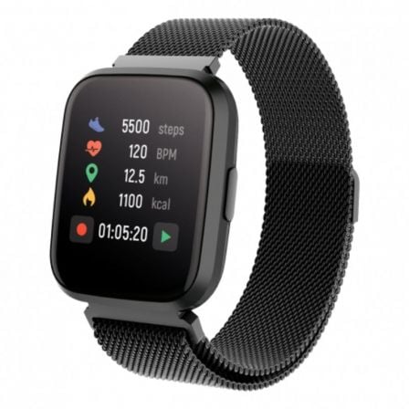 SMARTWATCH FOREVER FOREVIGO2 SW-310/ NOTIFICACIONES/ FRECUENCIA CARDIACA/ NEGRO