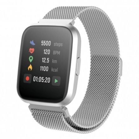 SMARTWATCH FOREVER FOREVIGO2 SW-310/ NOTIFICACIONES/ FRECUENCIA CARDIACA/ PLATA