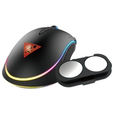 RATON GAMING GAMDIAS ZEUS M1 - SENSOR OPTICO - 1200/7000DPI - 1000HZ - PESOS AJUSTABLES -  ILUMINACION RGB - CABLE USB 1.8M