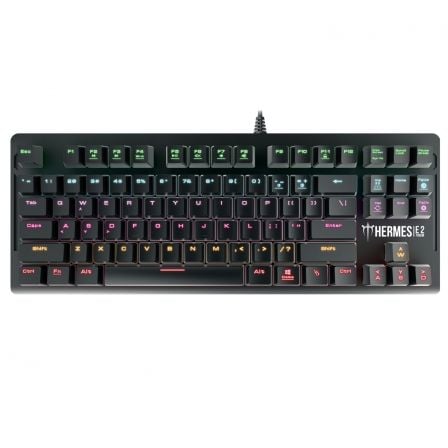 TECLADO GAMING GAMDIAS HERMES E2 - ILUMINADO EN COLORES NEON - 88 TECLAS - 1000HZ - CABLE 1.5M