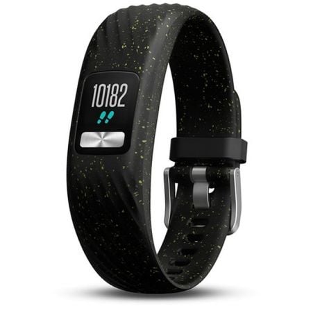 PULSERA CUANTIFICADORA GARMIN VIVOFIT 4 NEGRO MOTEADO S/M - PANTALLA COLOR SIEMPRE VISIBLE - BT - BATERIA HASTA 1 ANO - COMP. AN