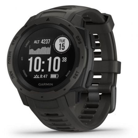 SMARTWATCH GARMIN INSTINCT/ NOTIFICACIONES/ FRECUENCIA CARDIACA/ GPS/ GRAFITO