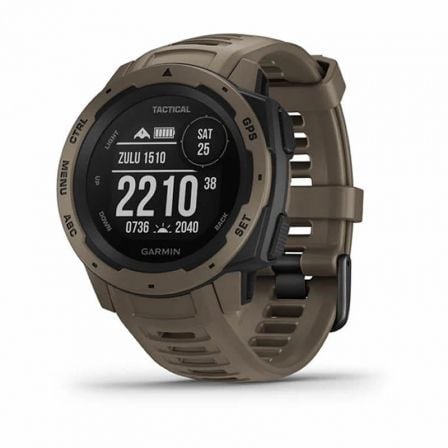 SMARTWATCH GARMIN INSTINCT TACTICAL EDITION/ NOTIFICACIONES/ FRECUENCIA CARDIACA/ GPS/ MARRON PARDO