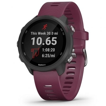 SMARTWATCH GARMIN FORERUNNER 245/ NOTIFICACIONES/ FRECUENCIA CARDIACA/ GPS/ BURDEOS