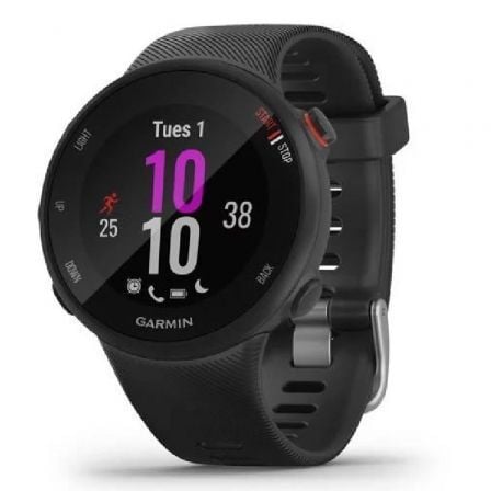 SMARTWATCH GARMIN FORERUNNER 45S/ NOTIFICACIONES/ FRECUENCIA CARDIACA/ GPS/ NEGRO