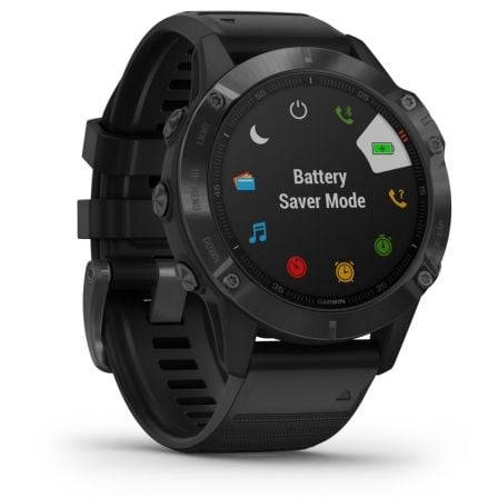 SMARTWATCH GARMIN FENIX 6X PRO/ NOTIFICACIONES/ FRECUENCIA CARDIACA/ GPS/ NEGRO