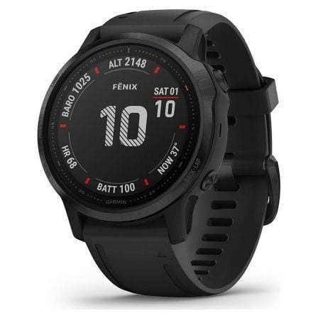 SMARTWATCH GARMIN FENIX 6S PRO/ NOTIFICACIONES/ FRECUENCIA CARDIACA/ GPS/ NEGRO