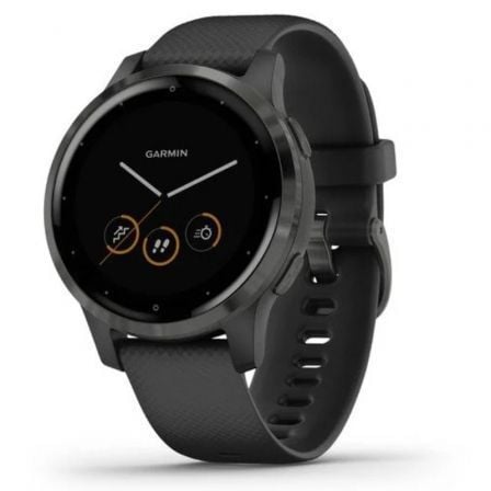 SMARTWATCH GARMIN VIVOACTIVE 4S/ NOTIFICACIONES/ FRECUENCIA CARDIACA/ GPS/ NEGRO