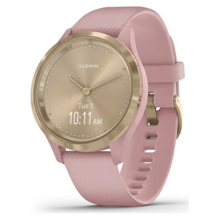 SMARTWATCH GARMIN VIVOMOVE 3S/ NOTIFICACIONES/ FRECUENCIA CARDIACA/ GPS/ ORO Y ROSA