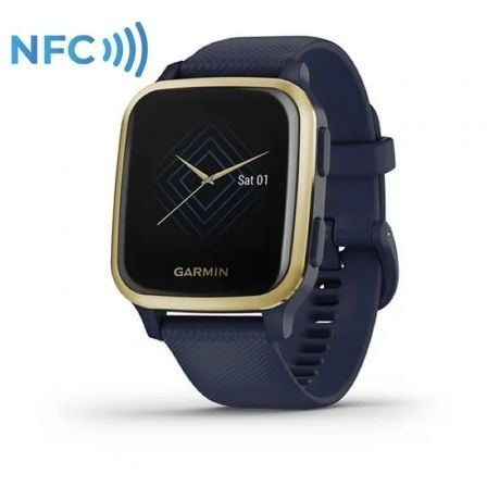 SMARTWATCH GARMIN VENU SQ MUSIC EDITION/ NOTIFICACIONES/ FRECUENCIA CARDIACA/ GPS/ ORO CLARO