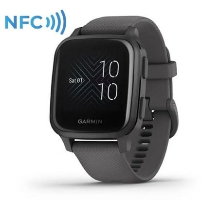 SMARTWATCH GARMIN VENU SQ/ NOTIFICACIONES/ FRECUENCIA CARDIACA/ GPS/ GRIS