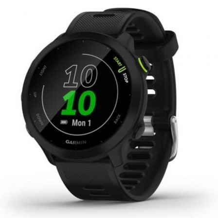 SMARTWATCH GARMIN FORERUNNER 55/ NOTIFICACIONES/ FRECUENCIA CARDIACA/ GPS/ NEGRO