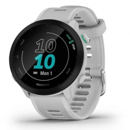 SMARTWATCH GARMIN FORERUNNER 55/ NOTIFICACIONES/ FRECUENCIA CARDIACA/ GPS/ BLANCO