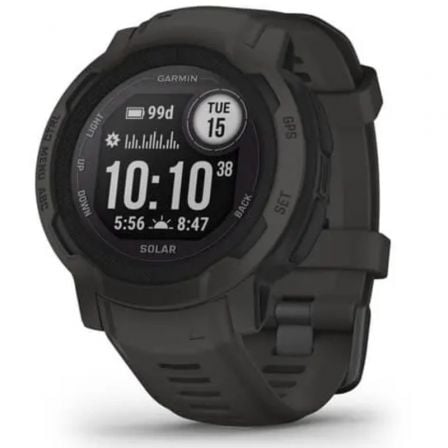 SMARTWATCH GARMIN INSTINCT 2 SOLAR/ NOTIFICACIONES/ FRECUENCIA CARDIACA/ GPS/ NEGRO