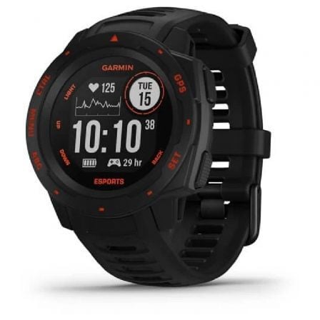 SMARTWATCH GARMIN INSTINCT ESPORTS/ NOTIFICACIONES/ FRECUENCIA CARDIACA/ GPS/ NEGRO