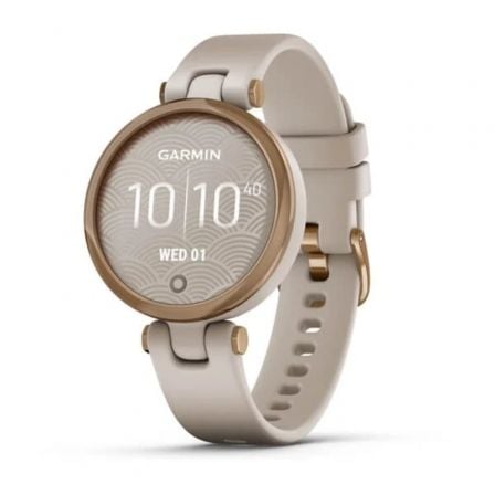 SMARTWATCH GARMIN LILY SPORT/ NOTIFICACIONES/ FRECUENCIA CARDIACA/ GPS/ ORO ROSA Y ARENA